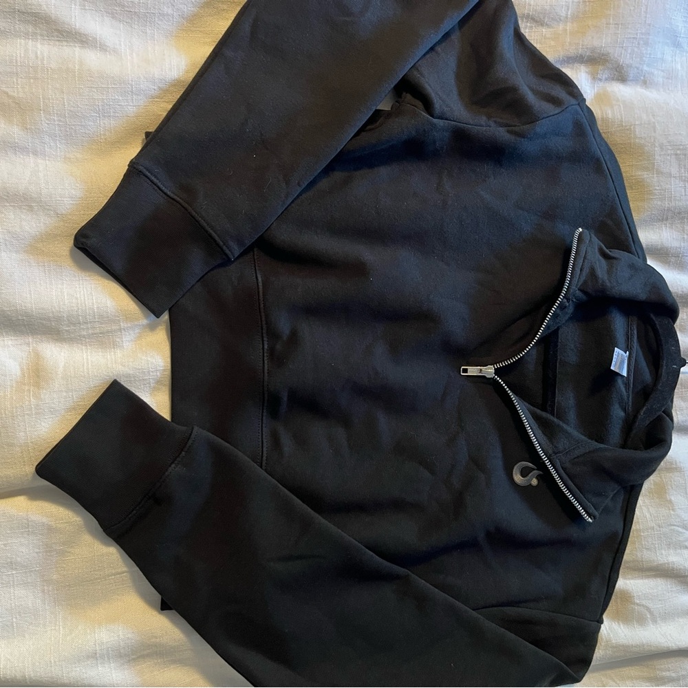 Women's Black Zip-Up Hoodie